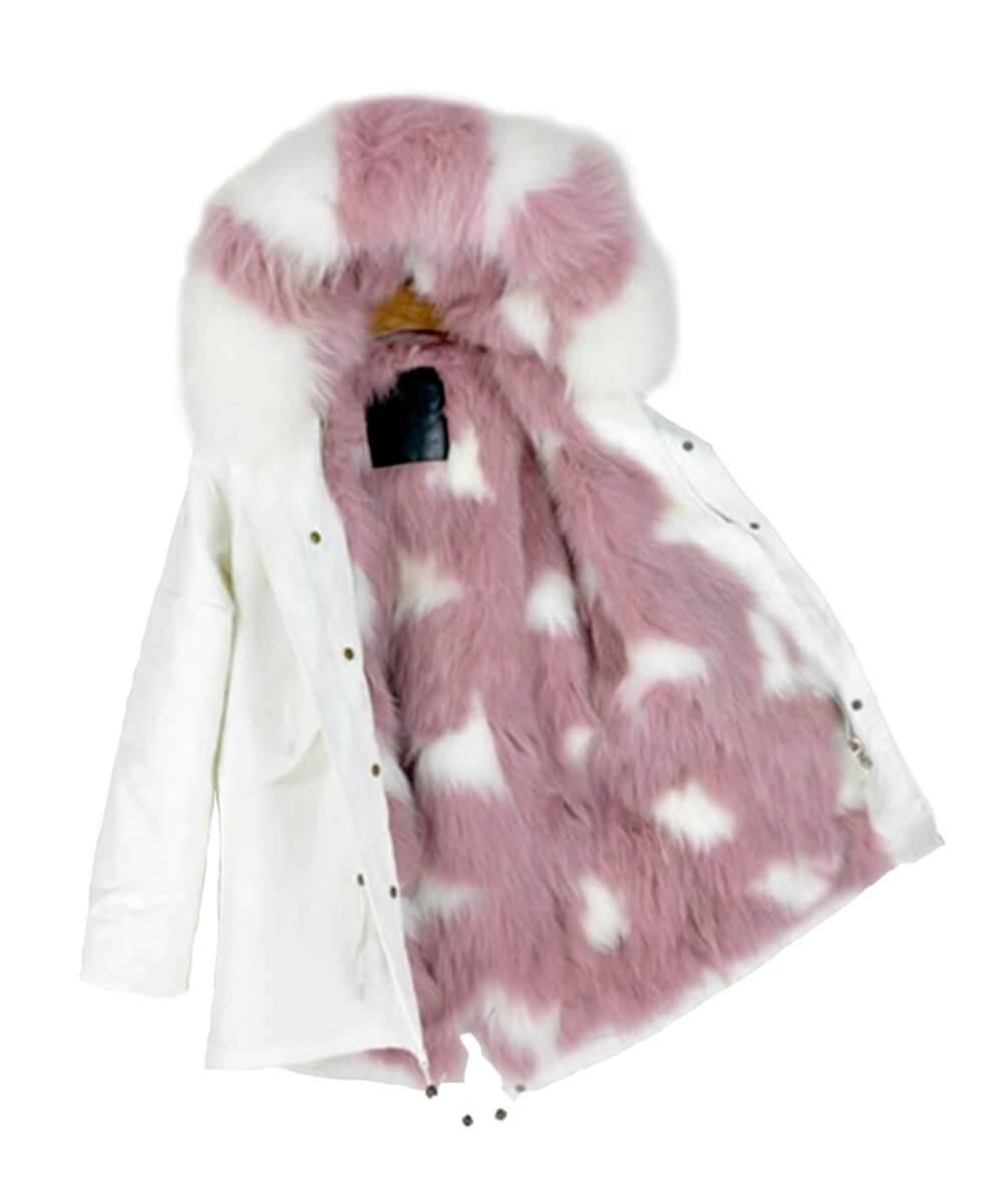 Parka Jacket White & Pink - Women - UGG Specialist Australia