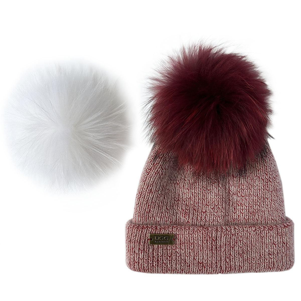 Mitchell-Y Pom Pom UGG Beanies 1P - UGG Specialist Australia