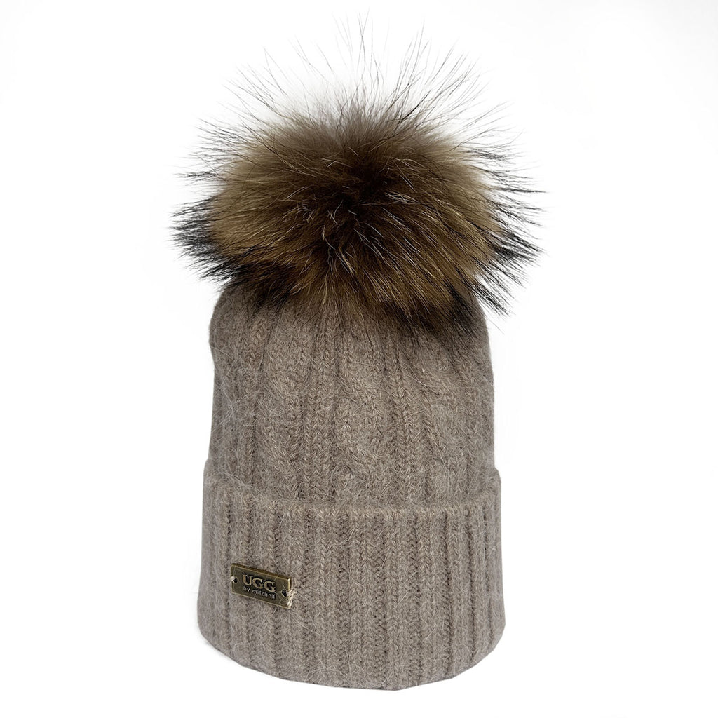 Mitchell-Y Pom Pom UGG Beanies 2P - UGG Specialist Australia