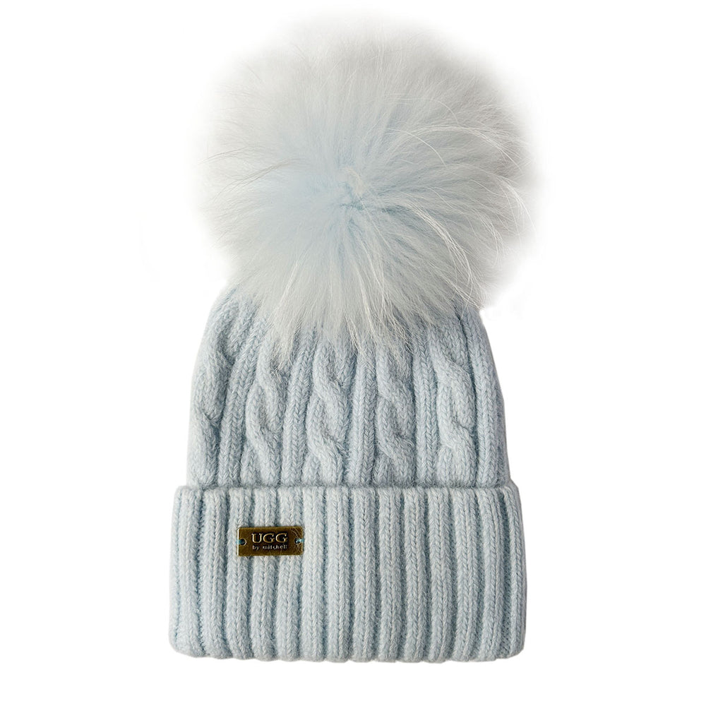 Mitchell-Y Pom Pom UGG Beanies 2P - UGG Specialist Australia