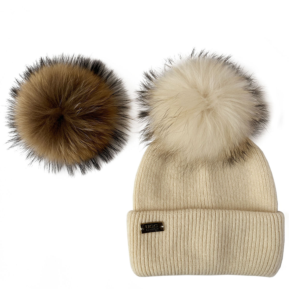 Mitchell-Y Pom Pom UGG Beanies 3P - UGG Specialist Australia