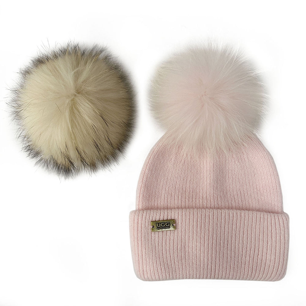 Mitchell-Y Pom Pom UGG Beanies 3P - UGG Specialist Australia