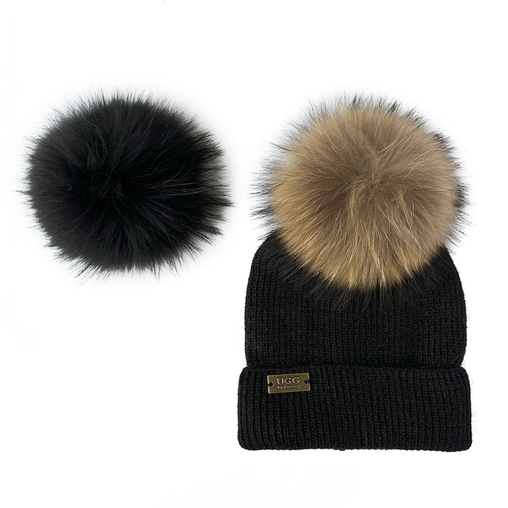 Mitchell-Y Pom Pom UGG Beanies 4P - UGG Specialist Australia