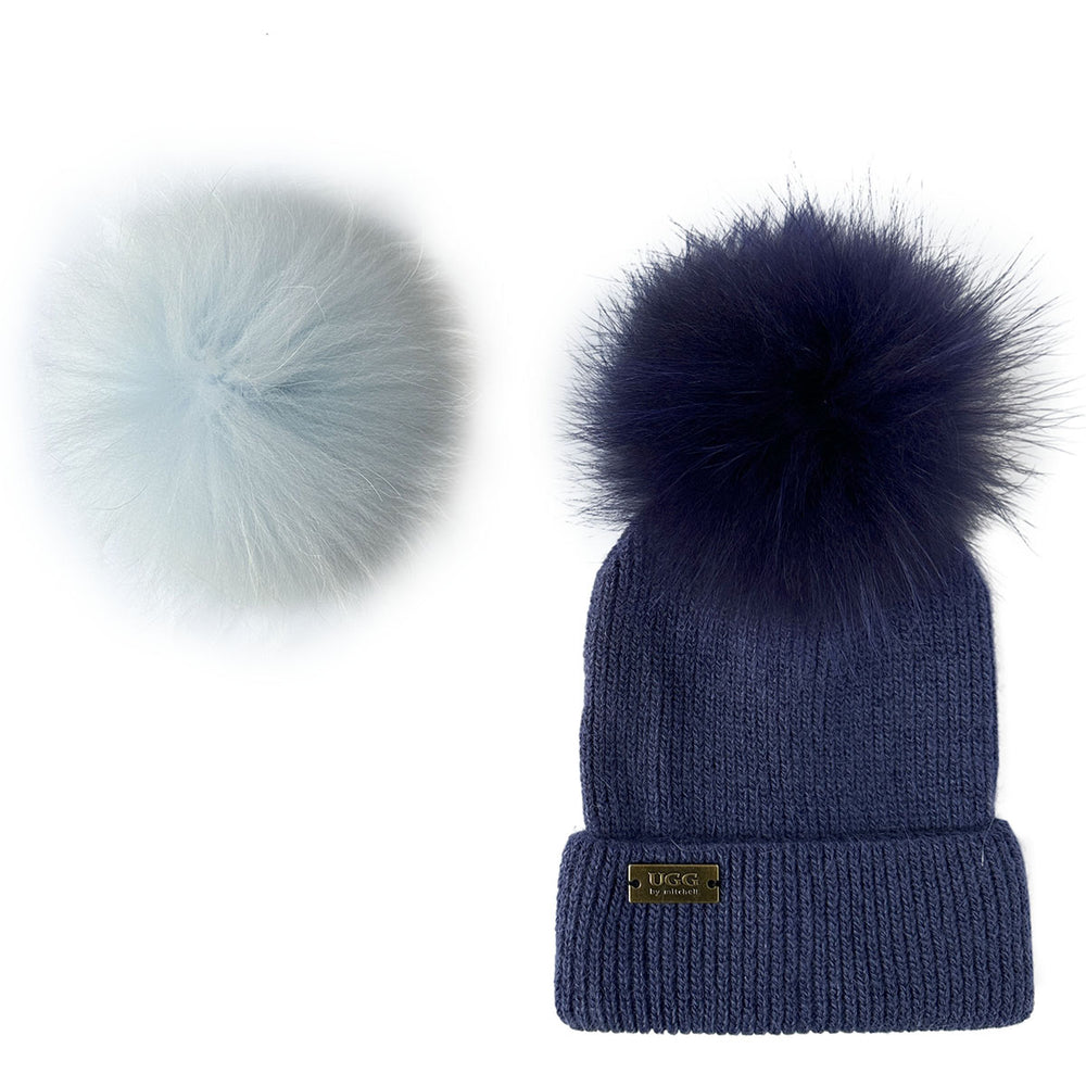 Mitchell-Y Pom Pom UGG Beanies 4P - UGG Specialist Australia