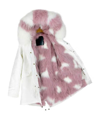 Parka Jacket White & Pink - Women - UGG Specialist Australia